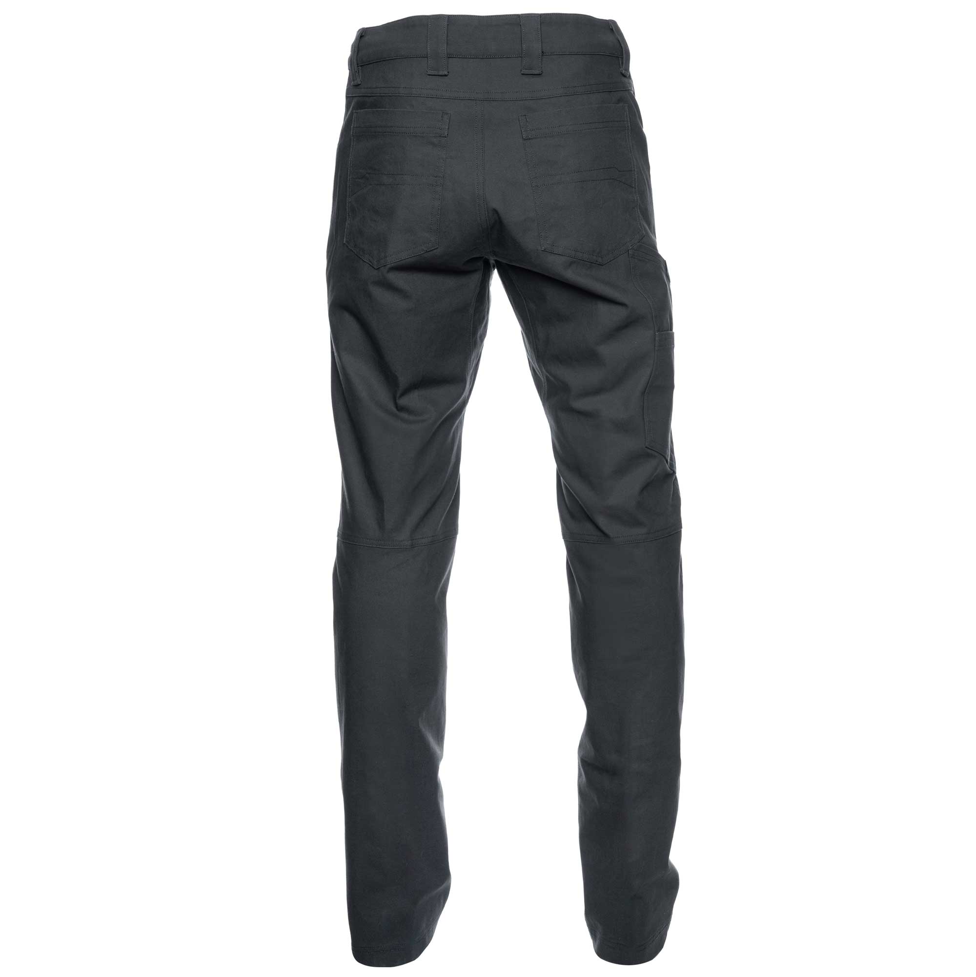 Dark grey pants on a white background