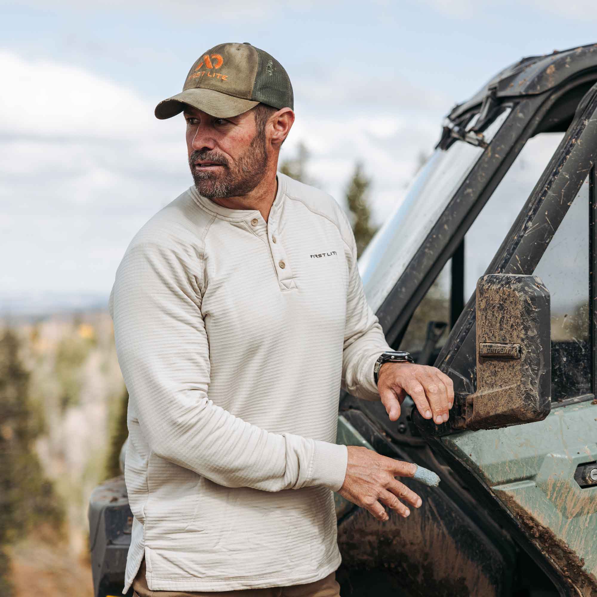 ThermaGrid Merino Wool Henley