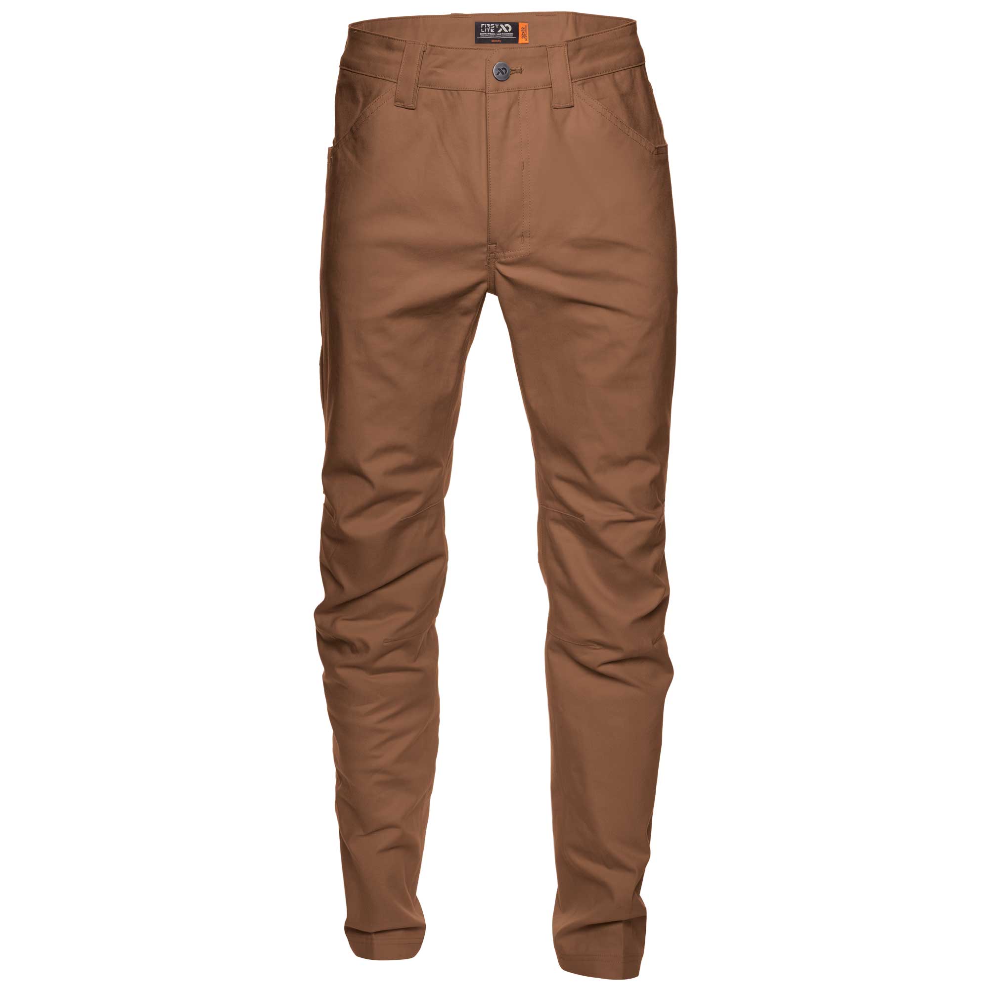 Brown pants on a white background