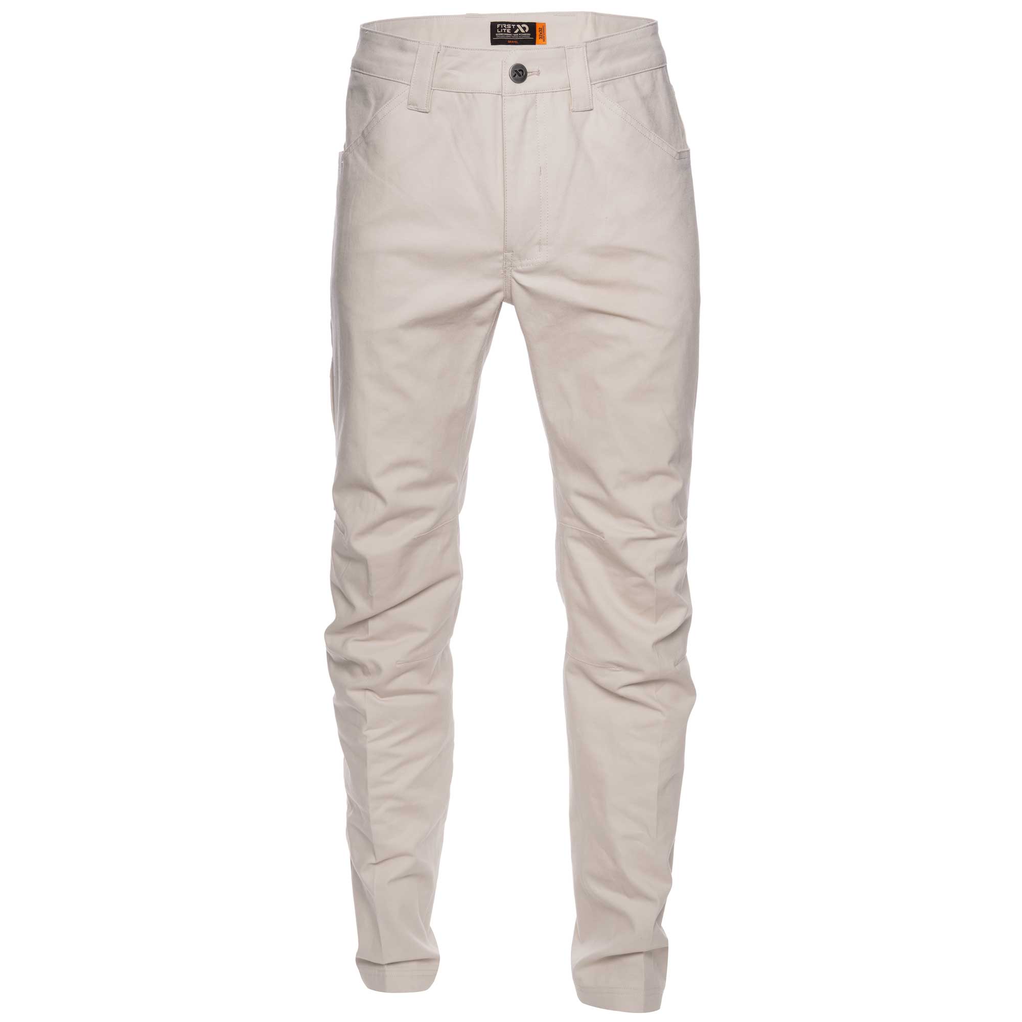 Beige pants on a white background