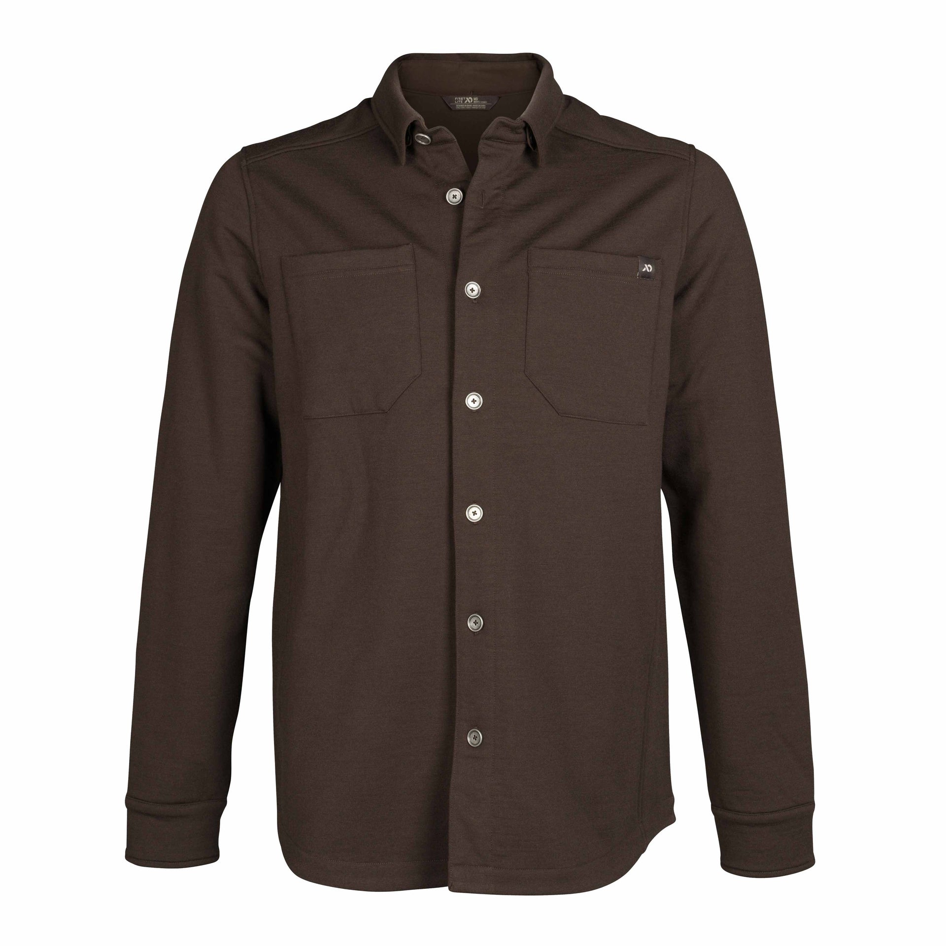 First Lite Rugged Wool Field Shirt - Men's Terra Small 140030 First Lite Rugged Wool Field Shirt - Men's Terra Small 140030