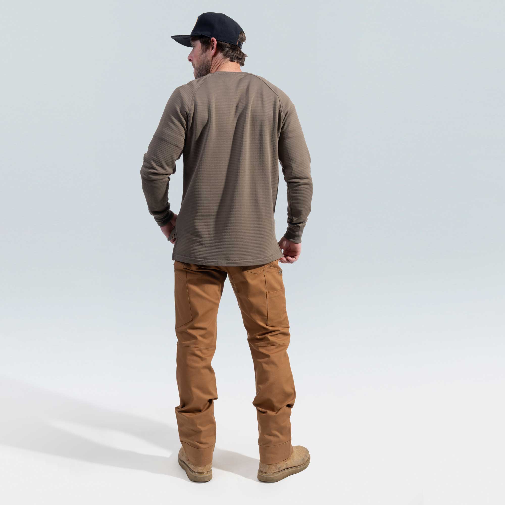 ThermaGrid Merino Wool Henley