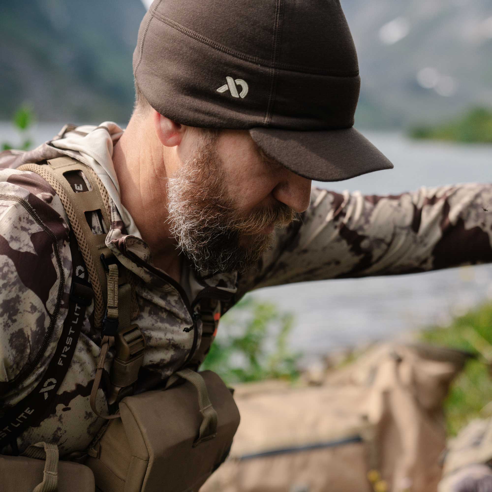 Rugged Wool Brimmed Beanie