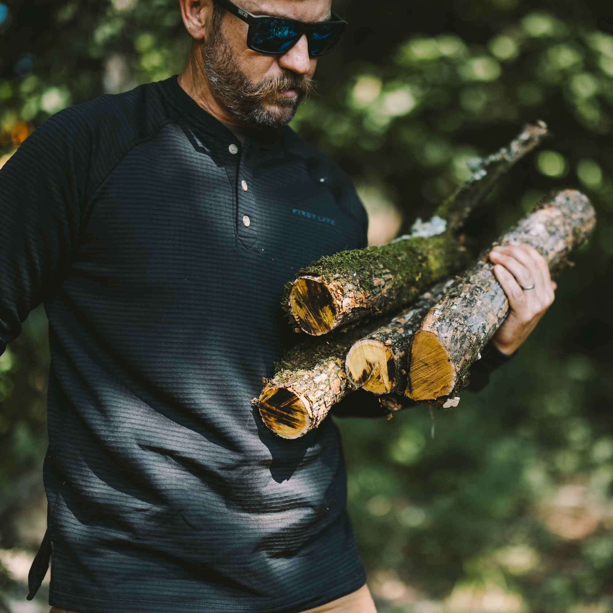 ThermaGrid Merino Wool Henley | First Lite