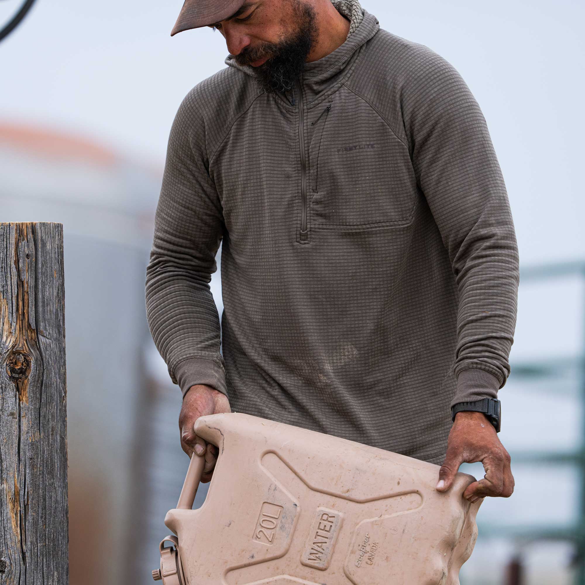 ThermaGrid Merino Wool Hoody | First Lite