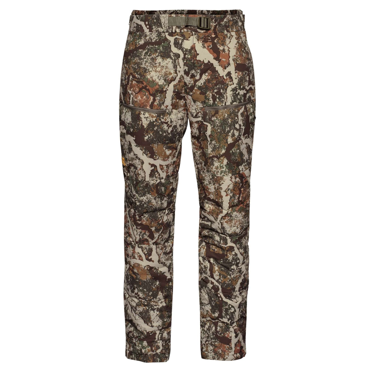 Camo pants on a white background.