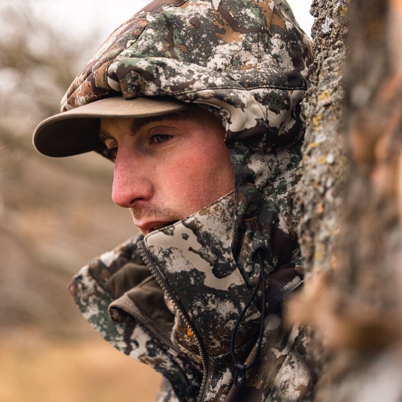  NEW VIEW Quiet Hunting Jacket for Men, Warm Camo