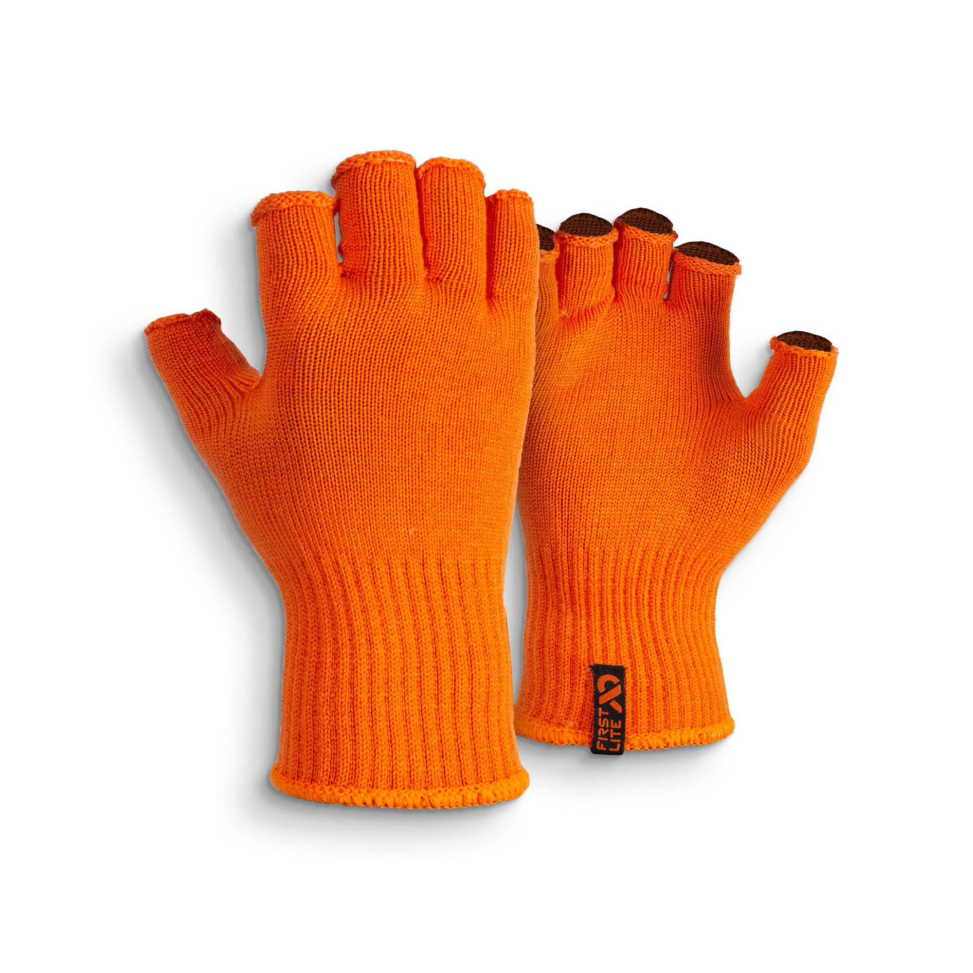 blaze orange hunting mittens