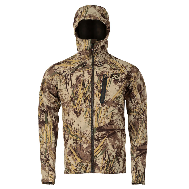 Men's Catalyst Soft Shell Hunting Jacket | First Lite Typha Camo | Size 2XL